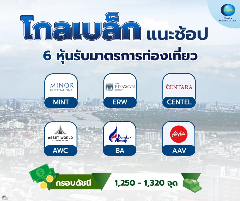 “โกลเบล็ก” แนะช้อป 6 หุ้นรับมาตรการกระตุ้นท่องเที่ยว